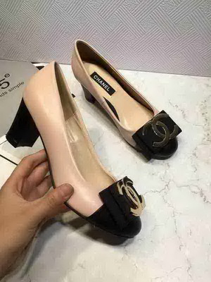 CHANEL Shallow mouth Block heel Shoes Women--030